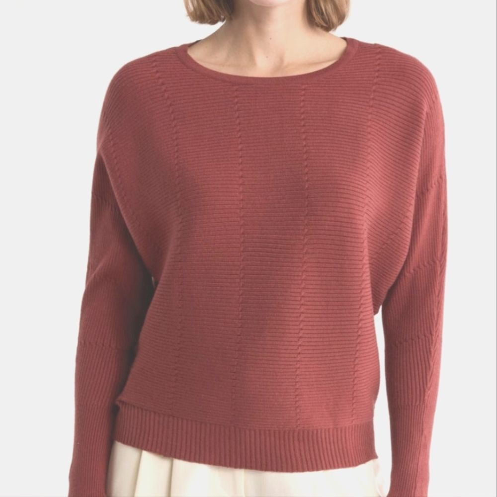 Tahari Ribbed Dolman Sleeve‎ Sweater